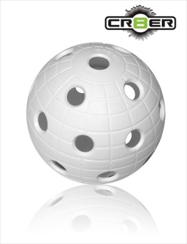 Florbalový míček Unihoc Crater IFF - bílý